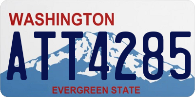 WA license plate ATT4285