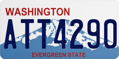 WA license plate ATT4290