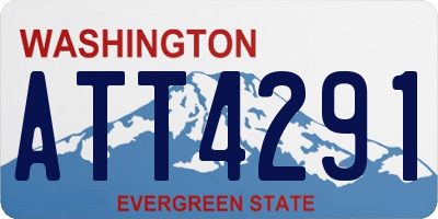 WA license plate ATT4291