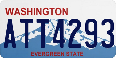 WA license plate ATT4293