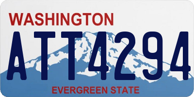 WA license plate ATT4294