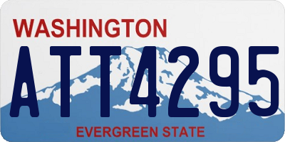 WA license plate ATT4295