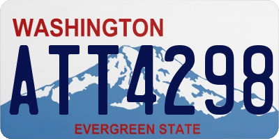 WA license plate ATT4298