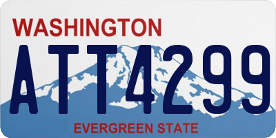 WA license plate ATT4299