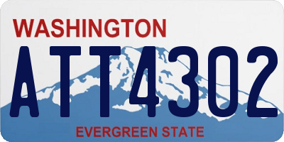 WA license plate ATT4302