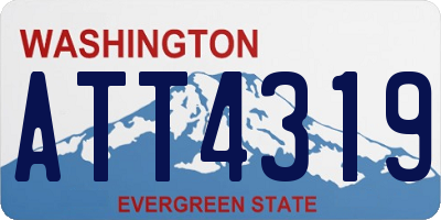 WA license plate ATT4319