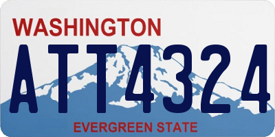 WA license plate ATT4324