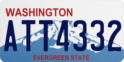 WA license plate ATT4332