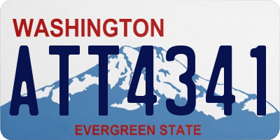 WA license plate ATT4341