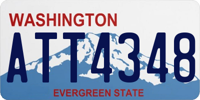 WA license plate ATT4348