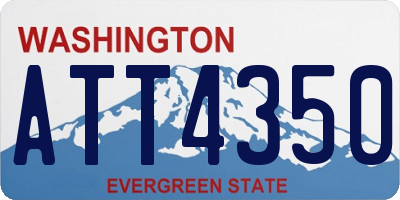 WA license plate ATT4350