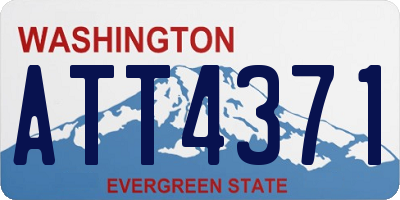 WA license plate ATT4371