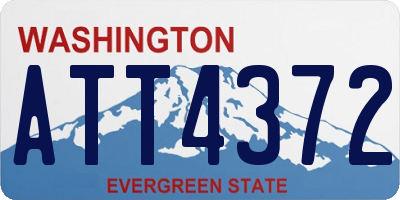 WA license plate ATT4372
