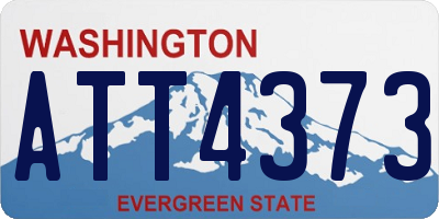 WA license plate ATT4373