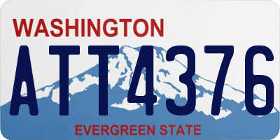 WA license plate ATT4376
