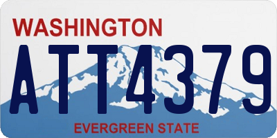 WA license plate ATT4379