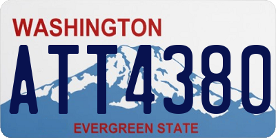 WA license plate ATT4380