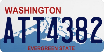 WA license plate ATT4382