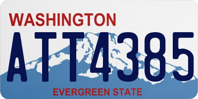 WA license plate ATT4385