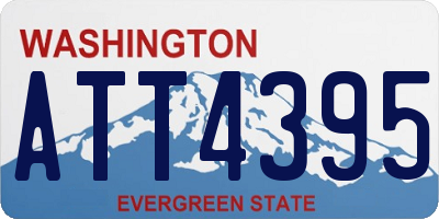WA license plate ATT4395
