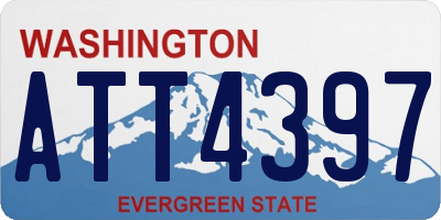 WA license plate ATT4397