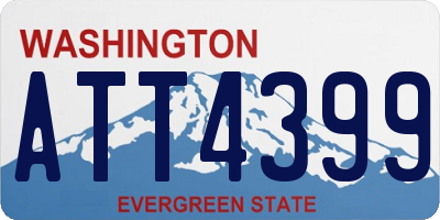 WA license plate ATT4399