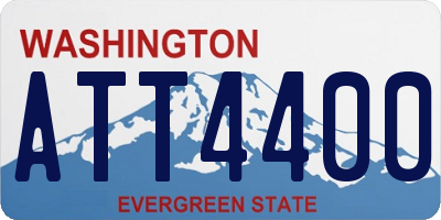 WA license plate ATT4400