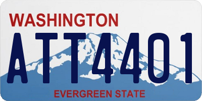 WA license plate ATT4401