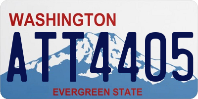WA license plate ATT4405