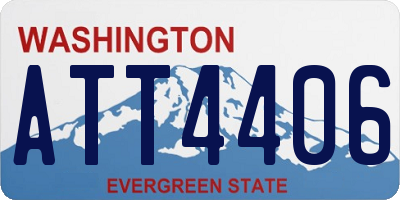 WA license plate ATT4406
