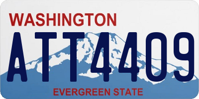 WA license plate ATT4409