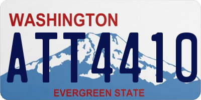 WA license plate ATT4410