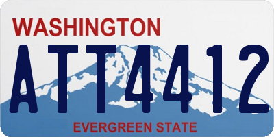 WA license plate ATT4412