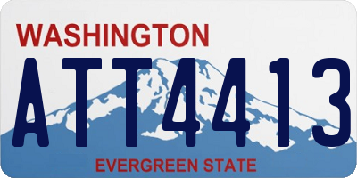 WA license plate ATT4413