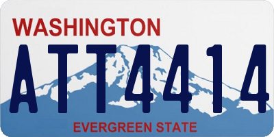 WA license plate ATT4414