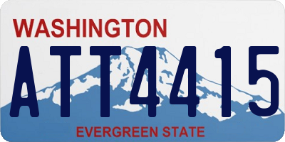WA license plate ATT4415