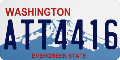 WA license plate ATT4416