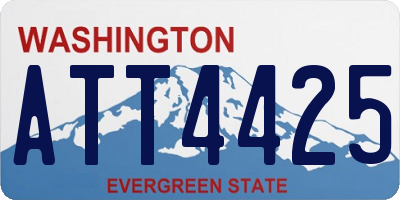 WA license plate ATT4425