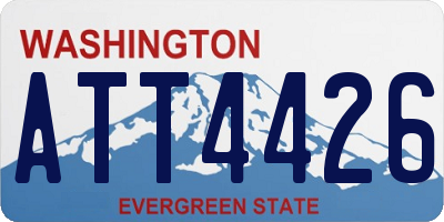 WA license plate ATT4426