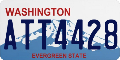 WA license plate ATT4428