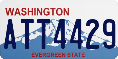 WA license plate ATT4429