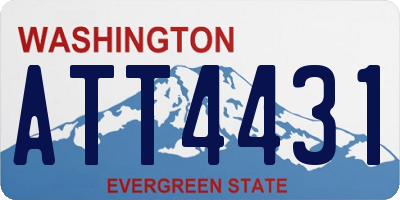 WA license plate ATT4431