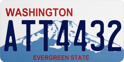 WA license plate ATT4432