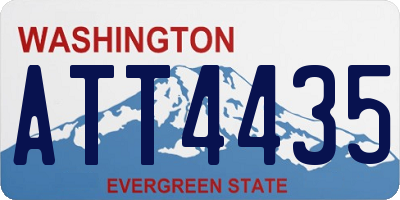 WA license plate ATT4435