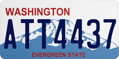 WA license plate ATT4437