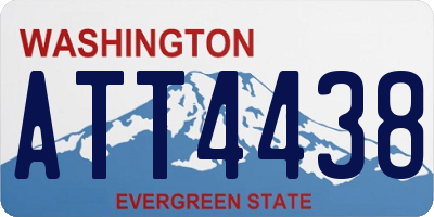WA license plate ATT4438