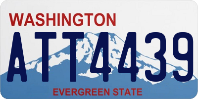 WA license plate ATT4439