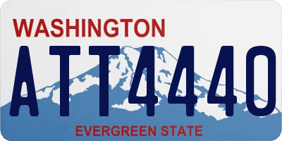 WA license plate ATT4440