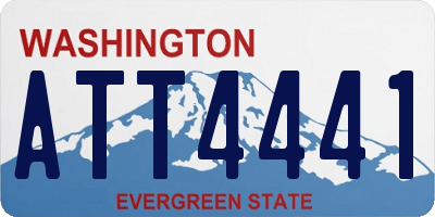 WA license plate ATT4441