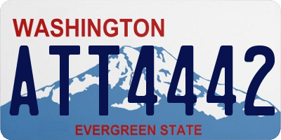 WA license plate ATT4442